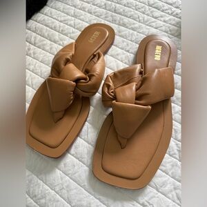 Anthropologie Maeve Puffy Knotted Sandals